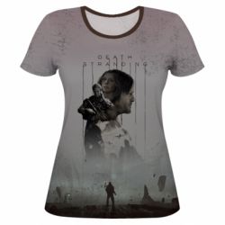 Жіноча 3D футболка death stranding art - PrintSalon