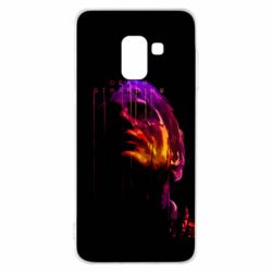 Чехол для Samsung A8 2018 Death stranding mads mikkelsen