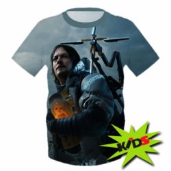 Дитяча 3D футболка Death stranding Sam Porter Bridges - PrintSalon