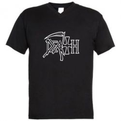 Мужская футболка  с V-образным вырезом death - PrintSalon