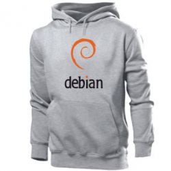 Мужское худи Debian - PrintSalon