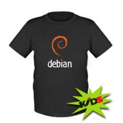 Детская футболка Debian - PrintSalon