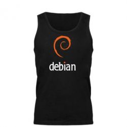 Мужская майка Debian - PrintSalon