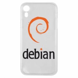 Чехол для iPhone XR Debian - PrintSalon