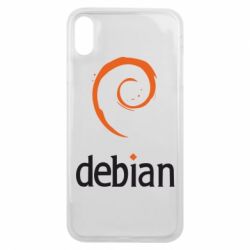 Чехол для iPhone Xs Max Debian - PrintSalon