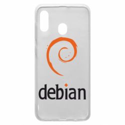 Чехол для Samsung A20 Debian - PrintSalon