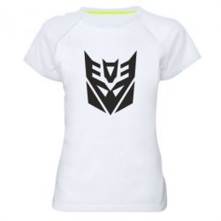 Жіноча футболка для спорту Decepticons logo - PrintSalon