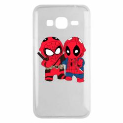 Чехол для Samsung J3 2016 Дэдпул и Человек паук - PrintSalon