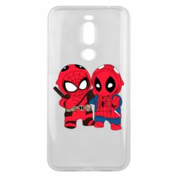 Чехол для Meizu X8 Дэдпул и Человек паук - PrintSalon