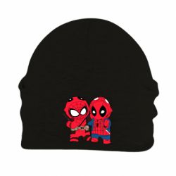 Шапка флисовая Дэдпул и Человек паук - PrintSalon