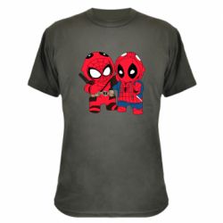 Камуфляжная футболка Дэдпул и Человек паук - PrintSalon