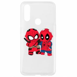 Чехол для Oppo A31 Дэдпул и Человек паук - PrintSalon
