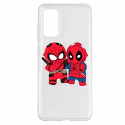Чехол для Samsung S20 Дэдпул и Человек паук - PrintSalon