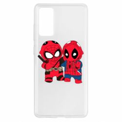 Чехол для Samsung S20 FE Дэдпул и Человек паук - PrintSalon