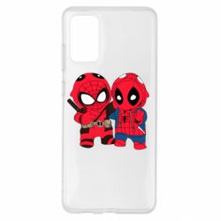 Чехол для Samsung S20+ Дэдпул и Человек паук - PrintSalon