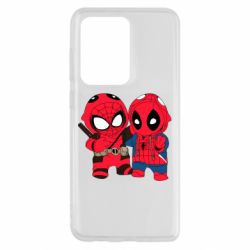 Чехол для Samsung S20 Ultra Дэдпул и Человек паук - PrintSalon