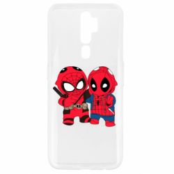 Чехол для Oppo A5/A9 2020 Дэдпул и Человек паук