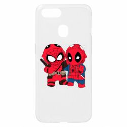 Чехол для Oppo A5s/A12 Дэдпул и Человек паук - PrintSalon