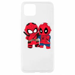 Чехол для Oppo A92s Дэдпул и Человек паук - PrintSalon