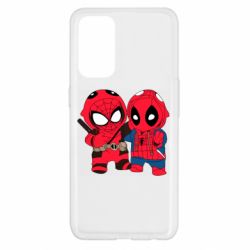 Чехол для Oppo Reno 5 4G Дэдпул и Человек паук - PrintSalon