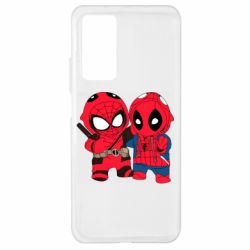 Чехол для Xiaomi Mi 10T/10T Pro Дэдпул и Человек паук - PrintSalon