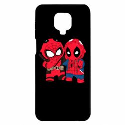 Чехол для Xiaomi Redmi Note 9S/9Pro/9Pro Max Дэдпул и Человек паук - PrintSalon