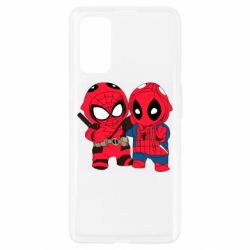 Чехол для Realme 7 Pro Дэдпул и Человек паук - PrintSalon