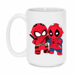Чашка 420ml Дэдпул и Человек паук - PrintSalon