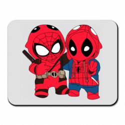 Коврик для мыши Дэдпул и Человек паук - PrintSalon