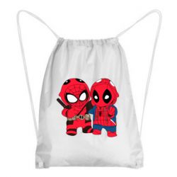 Рюкзак-мешок Дэдпул и Человек паук - PrintSalon