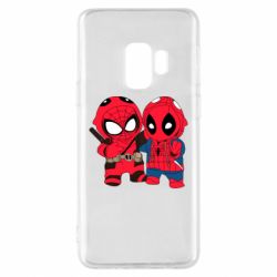 Чехол для Samsung S9 Дэдпул и Человек паук - PrintSalon