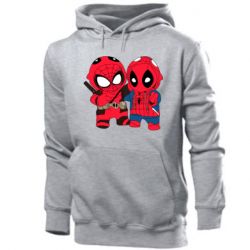 Мужское худи Дэдпул и Человек паук - PrintSalon