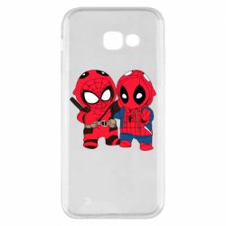 Чехол для Samsung A5 2017 Дэдпул и Человек паук - PrintSalon