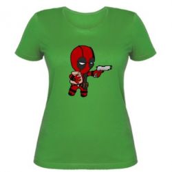 Жіноча футболка Дедпуз з пакетиком - PrintSalon