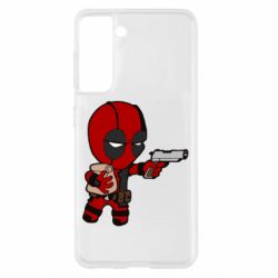 Чехол для Samsung S21 Дедпул с пакетиком