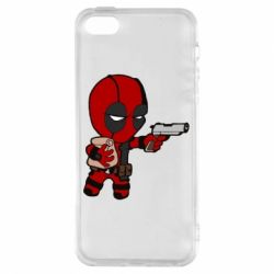 Чохол для iphone 5/5S/SE Дедпуз з пакетиком - PrintSalon