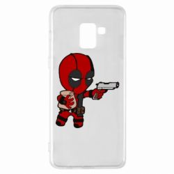 Чохол для Samsung A8+ 2018 Дедпуз з пакетиком - PrintSalon