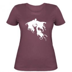Женская футболка Deer and dementor - PrintSalon