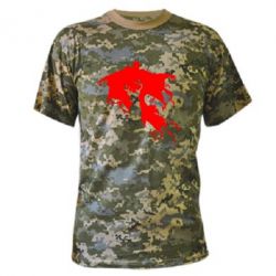 Камуфляжная футболка Deer and dementor - PrintSalon