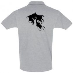 Мужское поло Deer and dementor - PrintSalon