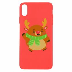 Чехол для iPhone Xs Max Deer in a scarf - PrintSalon