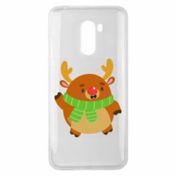 Чехол для Xiaomi Pocophone F1 Deer in a scarf - PrintSalon