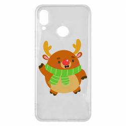 Чехол для Huawei P Smart Plus 2018 Deer in a scarf - PrintSalon