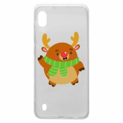 Чехол для Samsung A10 Deer in a scarf - PrintSalon