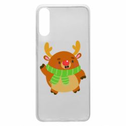 Чехол для Samsung A70 Deer in a scarf - PrintSalon