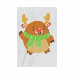 Полотенце с принтом Deer in a scarf - PrintSalon