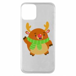 Чехол для iPhone 11 Deer in a scarf - PrintSalon