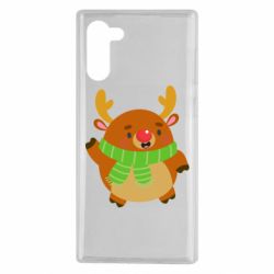 Чехол для Samsung Note 10 Deer in a scarf - PrintSalon