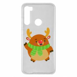 Чехол для Xiaomi Redmi Note 8 Deer in a scarf - PrintSalon