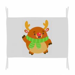 Флаг Deer in a scarf - PrintSalon